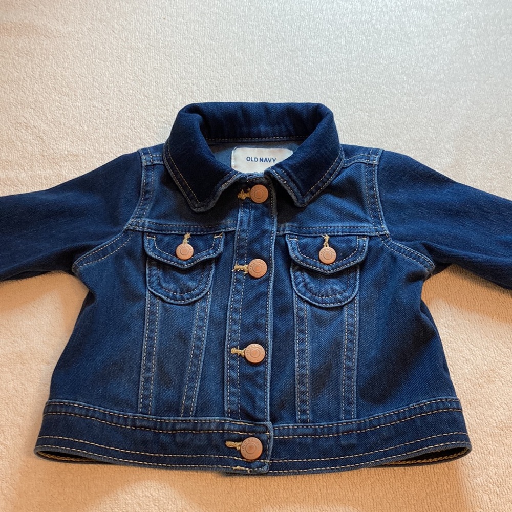 OLD NAVY denim jacket 12-18m unisex